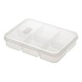 thumbnail image 1 of Food-Grade PP Refrigerator Organizer Box, Space-Saving Compartment Design, 790ml/720ml Options, Leak-Proof Cover, Ideal for Vegetables, Snacks, Meat Storage, 1/2 Pack, 1 of 9