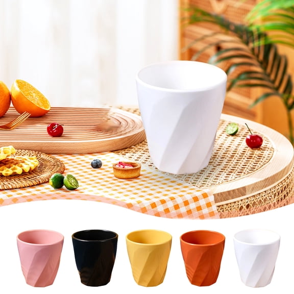 Food Grade Plastic Cup with Twisted Design for Hot and Cold Drinks