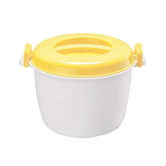 Food Grade Portable Microwave Rice Cooker, 1 Pc Microwave Rice Cooker, Plastic Microwave Steamer Bowl for Vegetables Pasta Soup Food Storage Container, 8.27x5.31x5.51 Inch, Small
