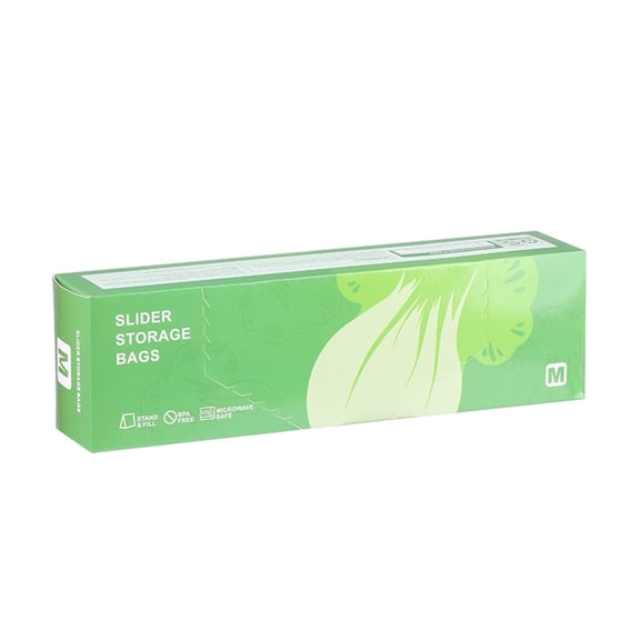 Food Grade Resealable Storage Pouches Ziplock Airtight Freshness Organization Bags For Home Kitchen Green 15 Pcs