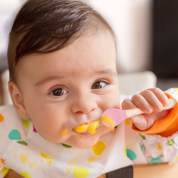 Food-Grade Silicone Baby Spoon - Soft & Safe for Complementary Feeding & Self-Eating Training