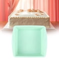 thumbnail image 1 of Food-Grade Silicone Baking Mold - Suitable for Bread/Chiffon Cake/Toast, Oven-Safe & Non-Stick, Easy-to-Clean Cake Pan, Perfect for Home Baking Enthusiasts, 14.2*14.2*2.1in, Green, 1 of 7