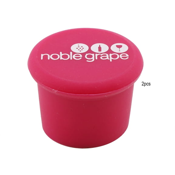 Food Grade Silicone Bottle Cap Wine Bottle Cap Wine Stopper(2 PCS)(Red)