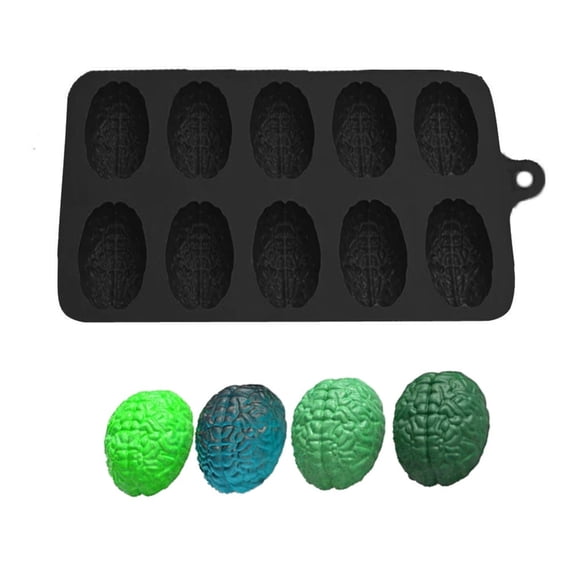 Food Grade Silicone Brains Mold for Cake Easy Releases Pastries Baking Mold