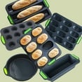 thumbnail image 1 of Food Grade Silicone Cake Molds Toast Tray Bread Pan Brownie Dessert Madeleine Cake Moulds Baguette Baking Tools Muffin Bakeware, 1 of 6