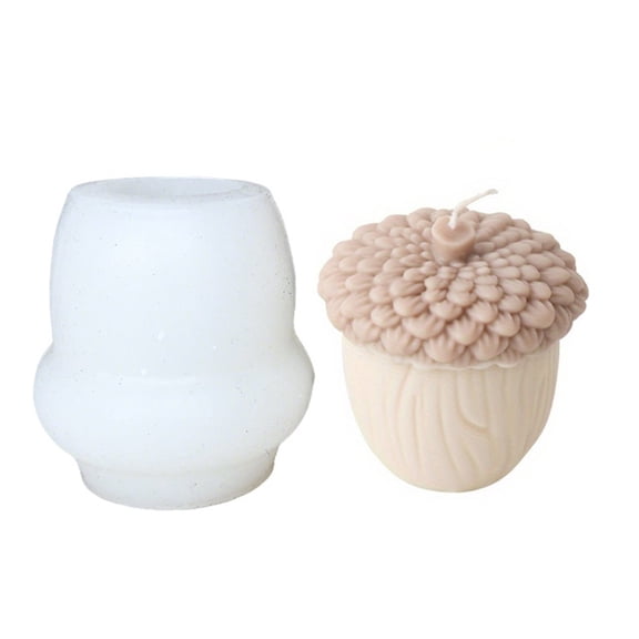 Reusable Flexible Pinecone Shaped Silicone Mould for Christmas Casting and Plasters Craft