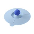 thumbnail image 1 of Food Grade Silicone Cup Lid 3.9-Inch, Universal Airtight Seal Mug Cover for Glass Coffee Cups, Reusable Antidust Drink Lids with Spoon Holder, Round Leak-Proof Beverage Cap, 1Pc(Blue,3.9x3.9"), 1 of 6