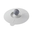 thumbnail image 1 of Food Grade Silicone Cup Lid 3.9-Inch, Universal Airtight Seal Mug Cover for Glass Coffee Cups, Reusable Antidust Drink Lids with Spoon Holder, Round Leak-Proof Beverage Cap, 1Pc(Grey,3.9x3.9"), 1 of 7