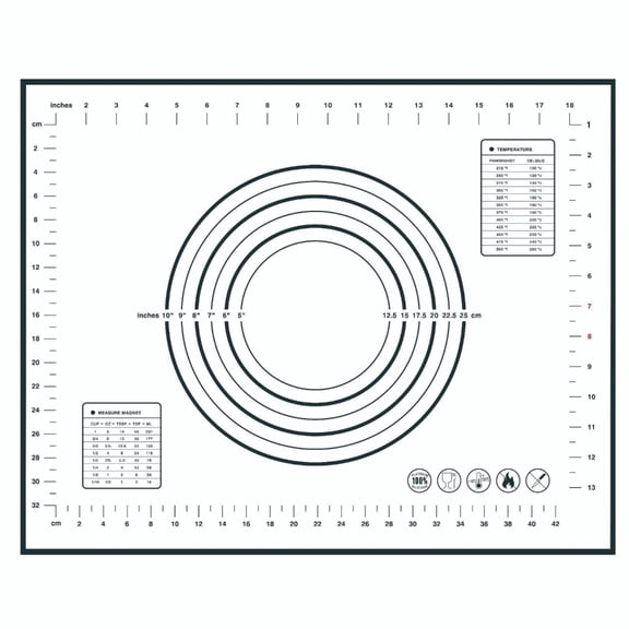 Food Grade Silicone Dough Rolling Mats Nonslip Heatproof 230°C Microwave Safe Easy Kitchen Baking Accessory