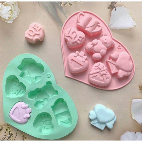 Food Grade Silicone Flower and Grass Molds - Versatile Baking, Chocolate, Candy, and Soap Molds for Creative Projects