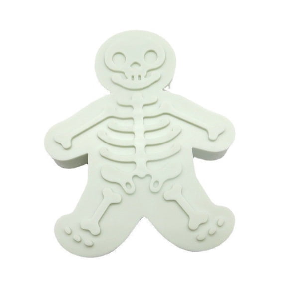 Food Grade Silicone Halloween Skull Gingerbread Man Cookie Mold 3D Baking Mold