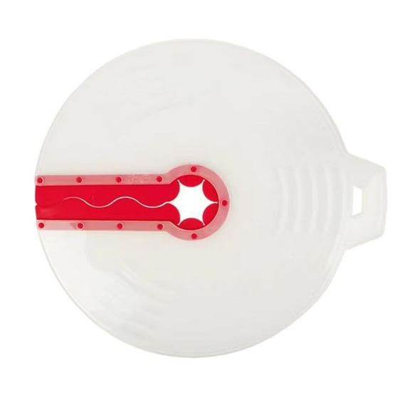 Food Grade Silicone Hand Mixer Splatter Guard Bowl Cover Kitchen Anti-Splash Screen Silicone Shield Egg Mixing Aid Cooking Blender Covers, 14 Inch Diameter With Handle 12 Inch