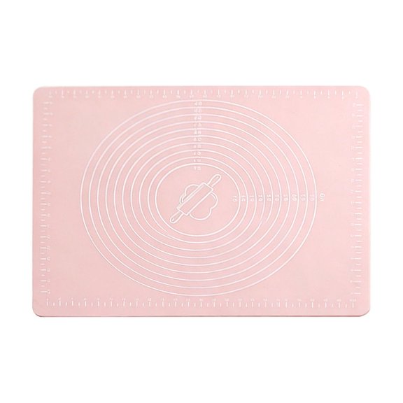 Food Grade Silicone Non - Stick Rolling Pad for Baking, Thick Kitchen Counter Protector for Dough, Bread, Pizza, and Pastries - Durable and Easy to Clean Silicone Sheet,Pink
