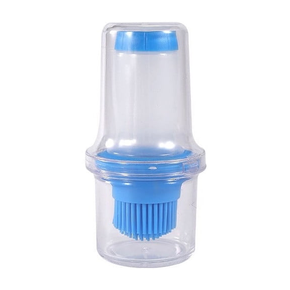 Food Grade Silicone Oil Dispenser Brush, Heat Resistant BBQ Oil Bottle with Basting Applicator for Grilling, Baking & Kitchen Use