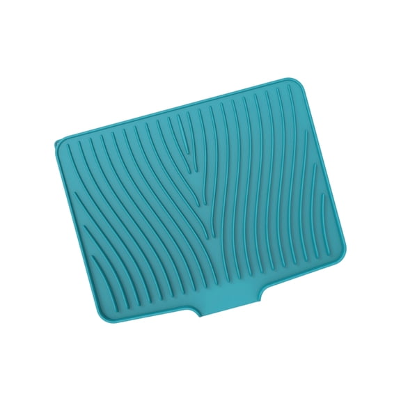 Food Grade Silicone Plate Drying Rack Feature Ergonomic Slope Quick Drainage Nonslip Feature Heat Proof