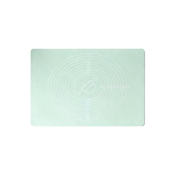 Food Grade Silicone Rolling Pad Non Stick Dough Sheet For Baking And Pastry Counter Protector Green 15.7x19.7 In