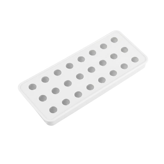 Food Grade Silicone Round Ice Ball Mold, 24-Cavity (2.0cm Diameter) with Lid, for Flow Filling Mooncakes, Boba Balls, Ice Cubes, DIY Handmade Soap & Grape Clusters