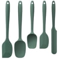 thumbnail image 1 of Food Grade Silicone Rubber Spatula Set, TAIMASI 5 Pcs Kithen Cooking Mixing Utensil Set, BPA-Free High Heat Resistant Non Stick Dishwasher-Green, 1 of 8