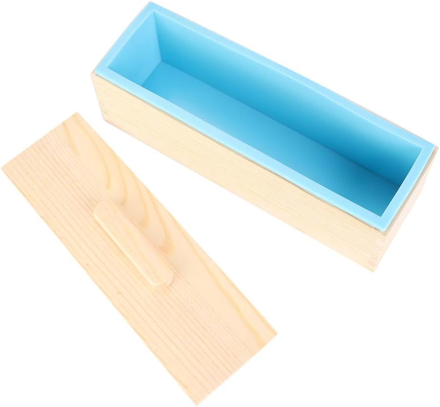 Food Grade Silicone Soap Release Silica Gel Box, Easy to Demould Handmade Soap for Chocolates, Cakes, Jelly Puddings, Safe and Easy to Dishwasher Soap Cutter Box