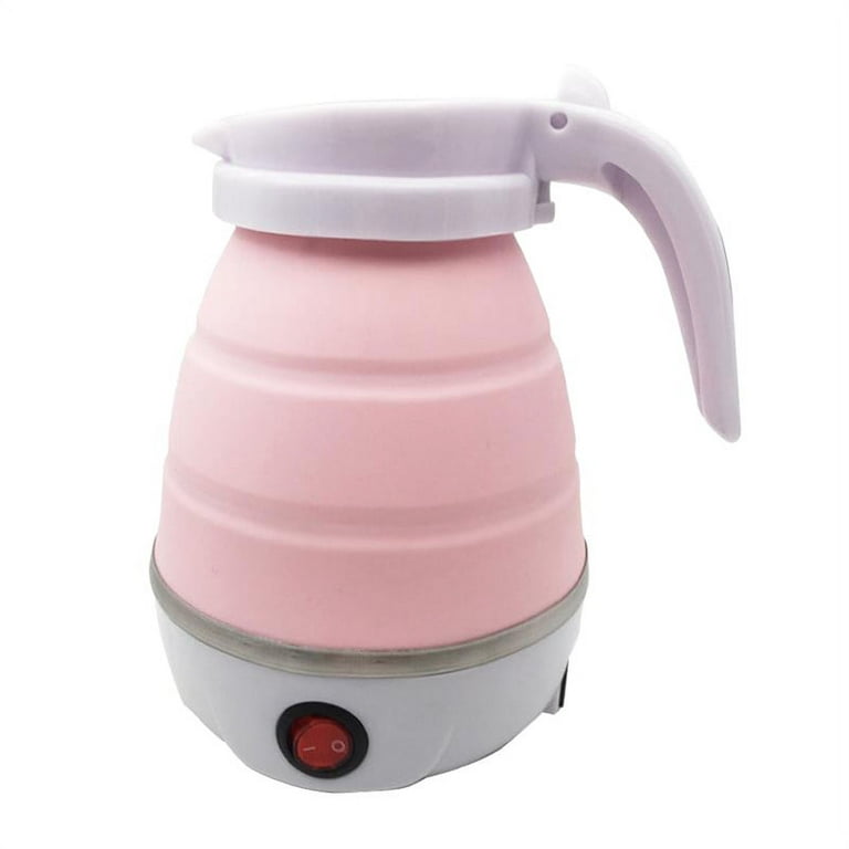Small Electric Kettle Stainless Steel, 0.6L Portable Travel Kettle