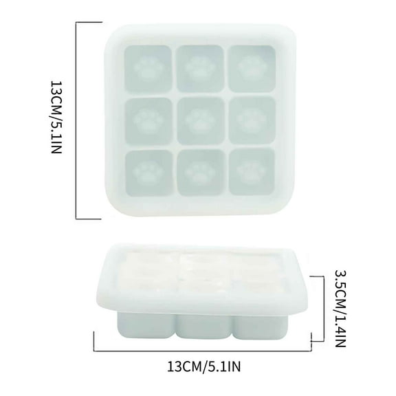 Food Grade Silicone Tray | Reusable Ice Block Maker for Drinks | Easy Release & Clean | Compact Design Fits Mini Fridges