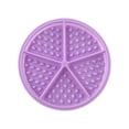 thumbnail image 1 of Food Grade Silicone Waffle Mold 6.9 Inch Non Stick Baking Tray Reusable Bakeware for Cookie Chocolate Cake Air Fryer Oven Purple, 1 of 7