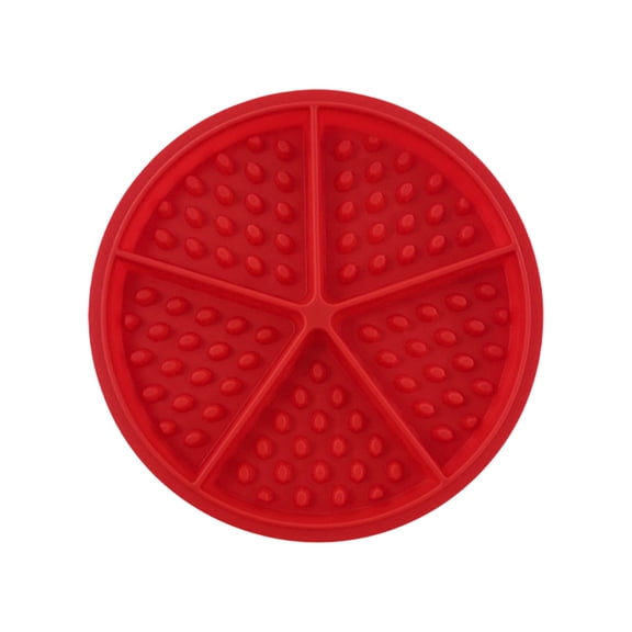 Food Grade Silicone Waffle Mold 6.9 Inch Non Stick Baking Tray Reusable Bakeware for Cookie Chocolate Cake Air Fryer Oven Red