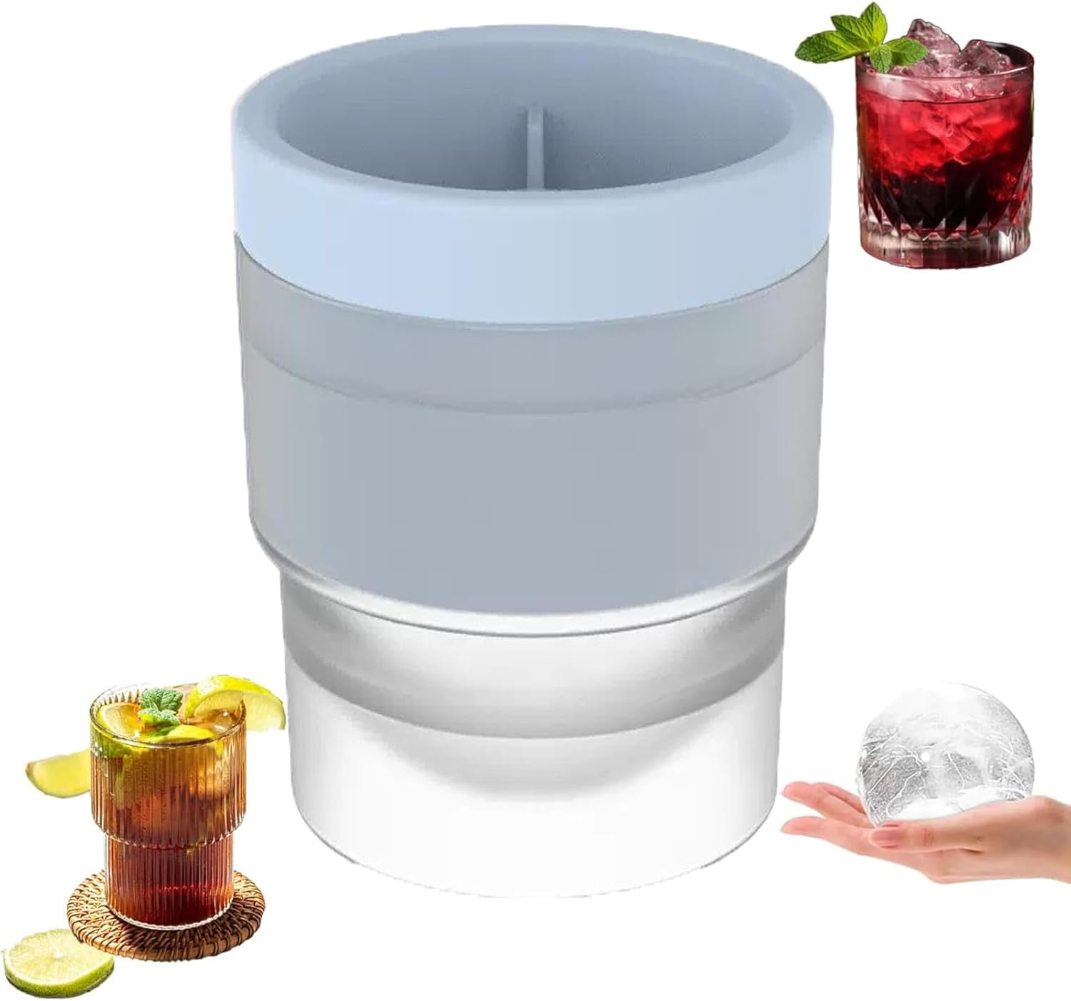 Food Grade Stackable Slow Melting DIY Ice Ball For Cocktail Whiskey