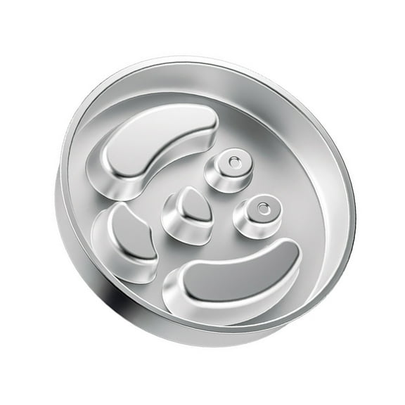 Food-Grade Stainless Steel Dog Bowl, Anti-Slip Slow Feeder with Puzzle Design for Fast-Eating Pets