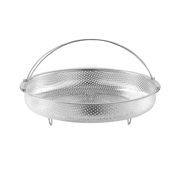 Food Grade Stainless Steel Steamer Basket 8.85 Inch with Steaming Rack and Support Frame, Foldable Steaming Net for Vegetables Fish Dumplings, Cookware