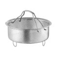 thumbnail image 1 of Food Grade Stainless Steel Steamer with Carrying Handle, Three Leg Stand for Eggs, Vegetables and Fruits, 1 of 3