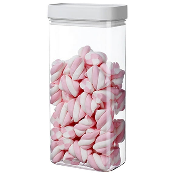 Food-Grade Transparent Sealed Cans, Airtight Grain Storage Boxes, Kitchen Snack and Dry Food Fresh-Keeping Plastic Cans