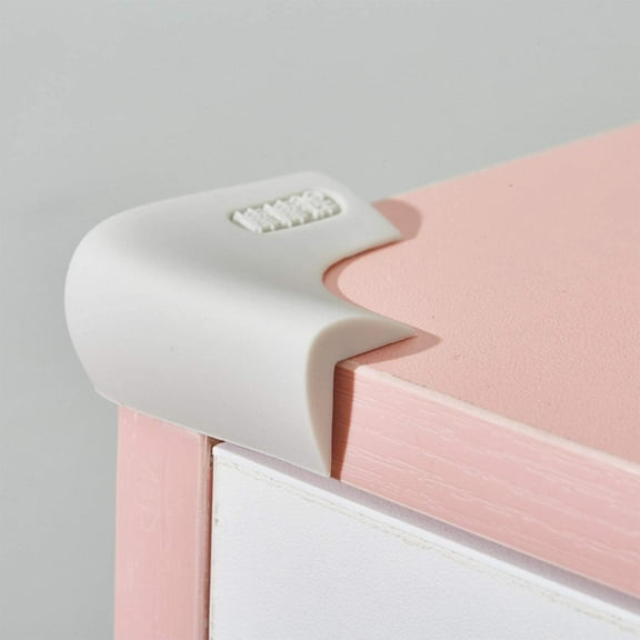 Food-Graded Silicone Corner Protectors, Baby Proofing Table Edge Guards, Pre-Tapep Adhesive Kids Safety Proof, Cabinets Fireplace Furniture Bumpers (4, Gray)