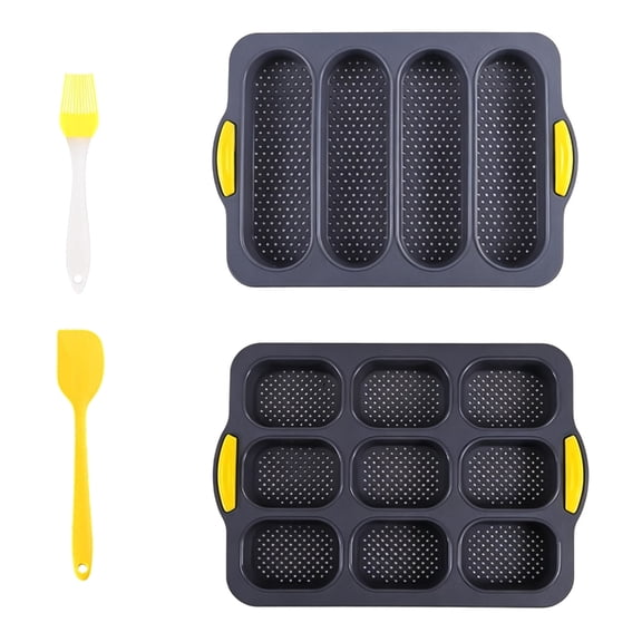 Food Grades Silicone French Bread Maker Set With Even Heat Distribution Nonstick Baguettes Pan For Perfect Baking Result