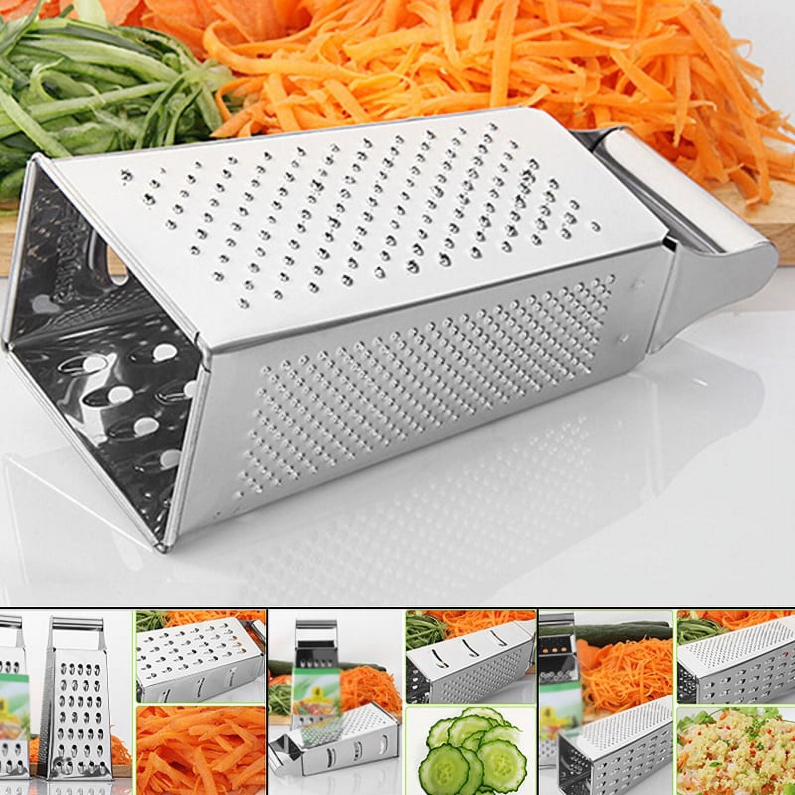 Food Grater, Stainless Steel Box Cheese Carrot Food Grater