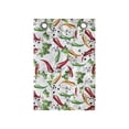 thumbnail image 1 of Food Hanging Pocket Organizer, Chilli Peppers and Parsley Leaves Health Cooking Spice Jalapeno Mexican, Printed Polyester Storage Bag with Pockets, 14" x 20", Dark Pink Green Orange, 1 of 2