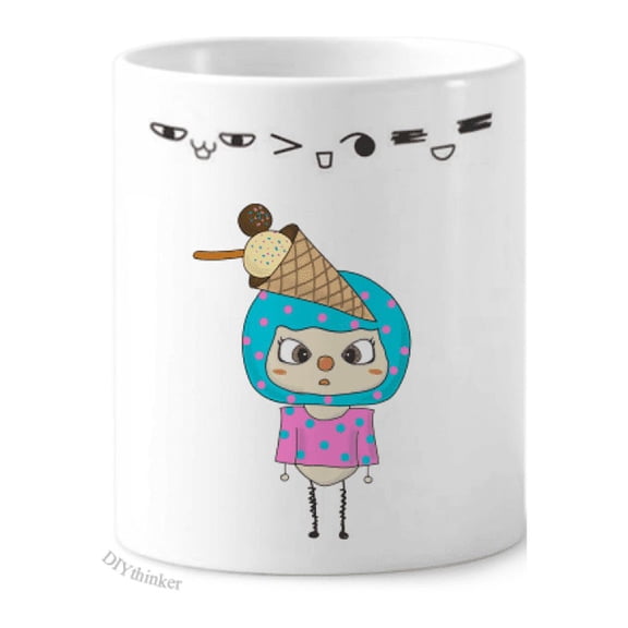 Food Icecream Ice Sweet Summer Cool UU Toothbrush Mug Cup Cartoon Lovely Pen Holder