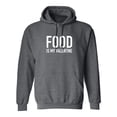 thumbnail image 1 of Food Is My Valentine Adult Hooded Sweatshirt, 1 of 2