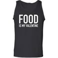 thumbnail image 1 of Food Is My Valentine Adult Tank Top, 1 of 2