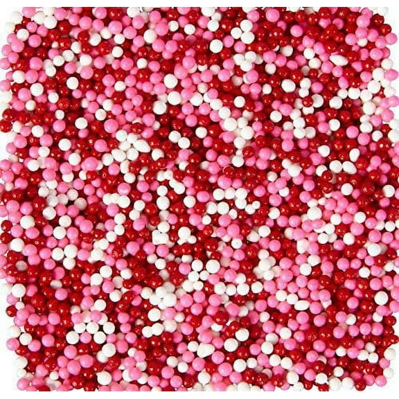 Food Items Sprinkle Mix Vday Nonpa, Us:One Size, Pink, Red, White