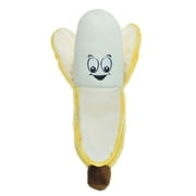 PetPath Food Junkeez Banana Plush Dog Toy - Small Soft Plush Dog Toy - Small
