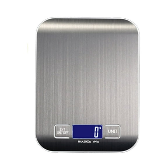 Food Kitchen Scale, Digital Grams and Ounces for Weight Loss, Baking, Cooking, LCD Display, Stainless Steel