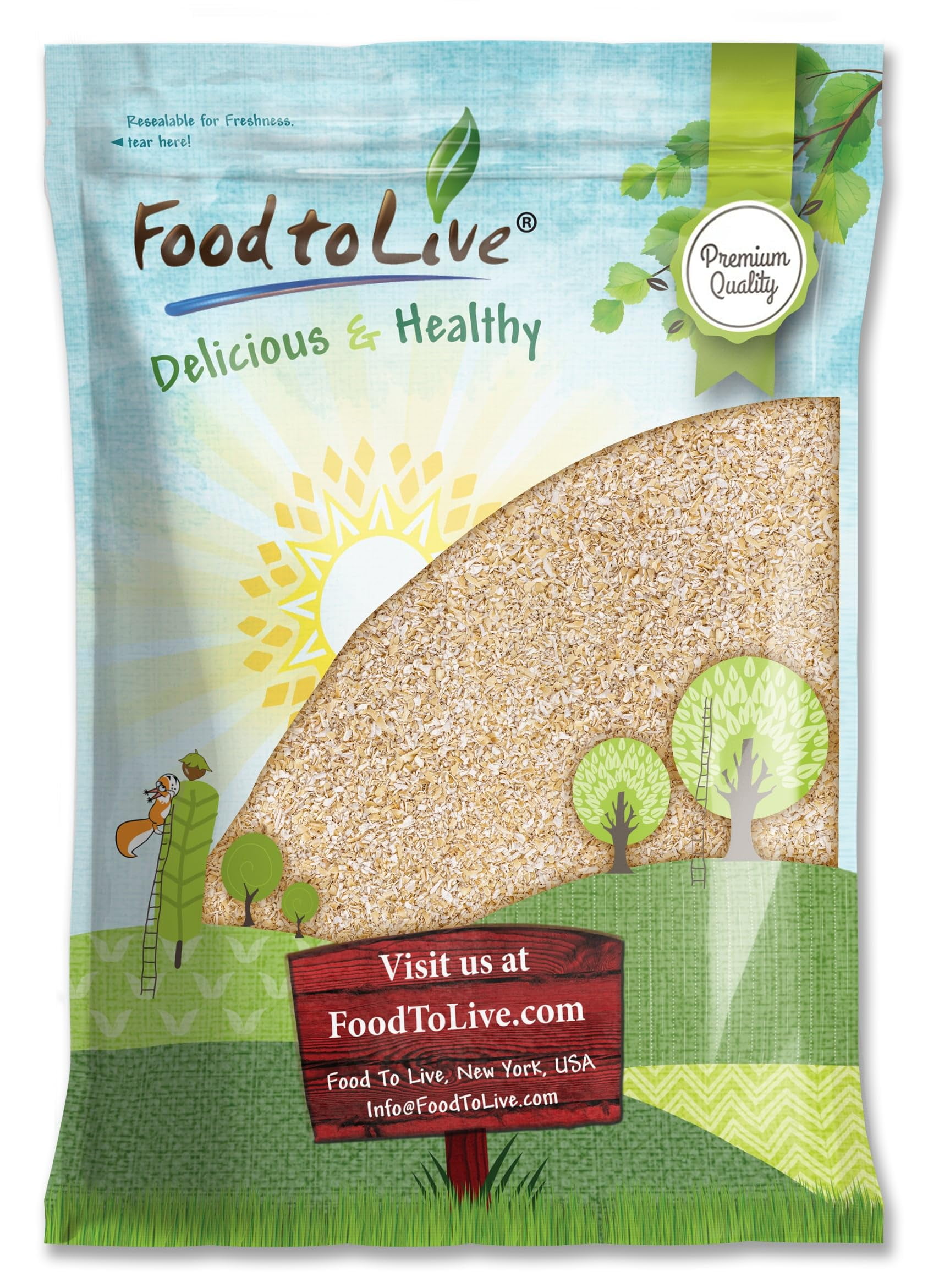 Food to Live Oat STF9 Bran, 8 Pounds A Nutritional Powerhouse High