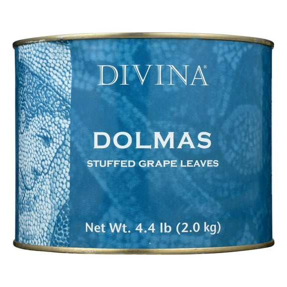 Divina: Dolmas Stuffed Grape Leaves Bulk, 4.4 Lb