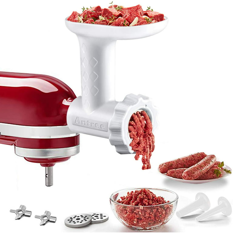 Meat Grinder Attachment for KitchenAid Stand Mixers, Durable Metal Sausage  Stuffer Attachment for Kitchen Aid Stand Mixer, Food Grinder