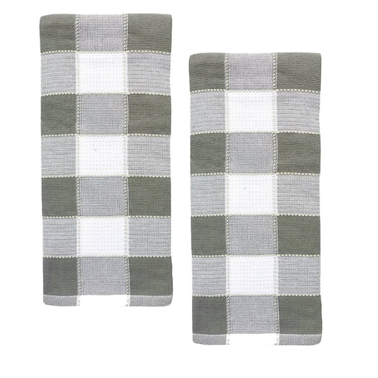 100% Cotton Woven Checked Pattern 16 Piece Set of Kitchen Dish Towels 100% Cotton Woven Checked Pattern 16 Piece Set of Kitchen Dish Towels