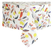 Food Network Tropical Citrus Indoor Outdoor Tablecloth, 70" Round Fabric