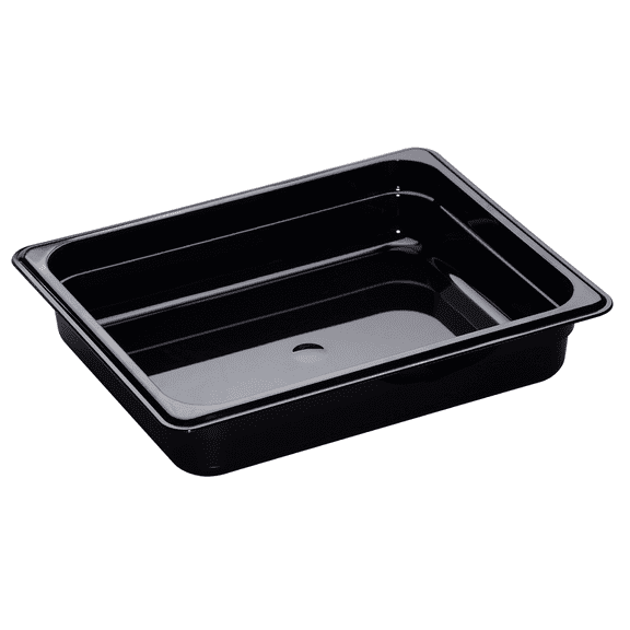 Food Pan 1/2 X 2" H-Pan Black