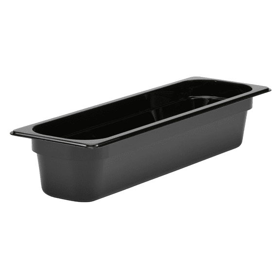Food Pan 1/2 X 4" Camwear Long Black