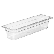 Food Pan 1/2 X 4" Camwear  Long Clear